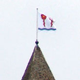 Fahne auf dem Schlossturm