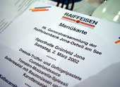 Das Menü verheisst viel Gutes