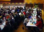 Zahlreiche Gönner, Passivmitglieder, Delegationen und Gäste beehrten den Männerchor durch ihre Anwesenheit und mit begeistertem Applaus